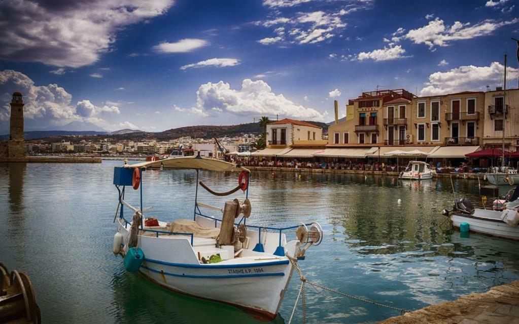 Sea View Cozy Studio Near Center Of Rethymno Town Luaran gambar