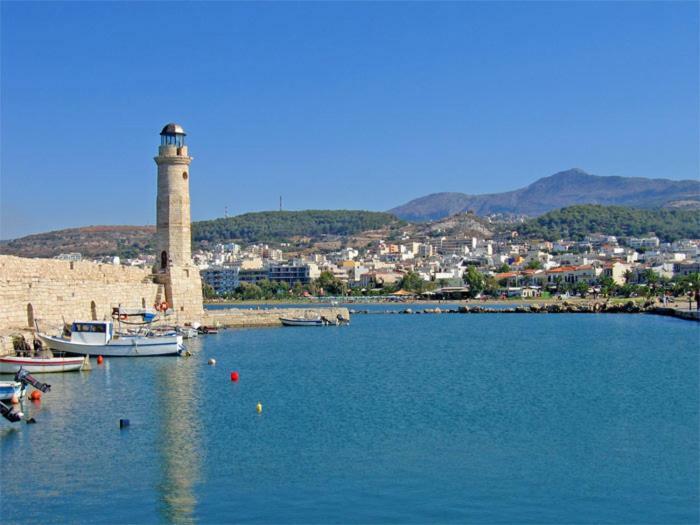 Sea View Cozy Studio Near Center Of Rethymno Town Luaran gambar