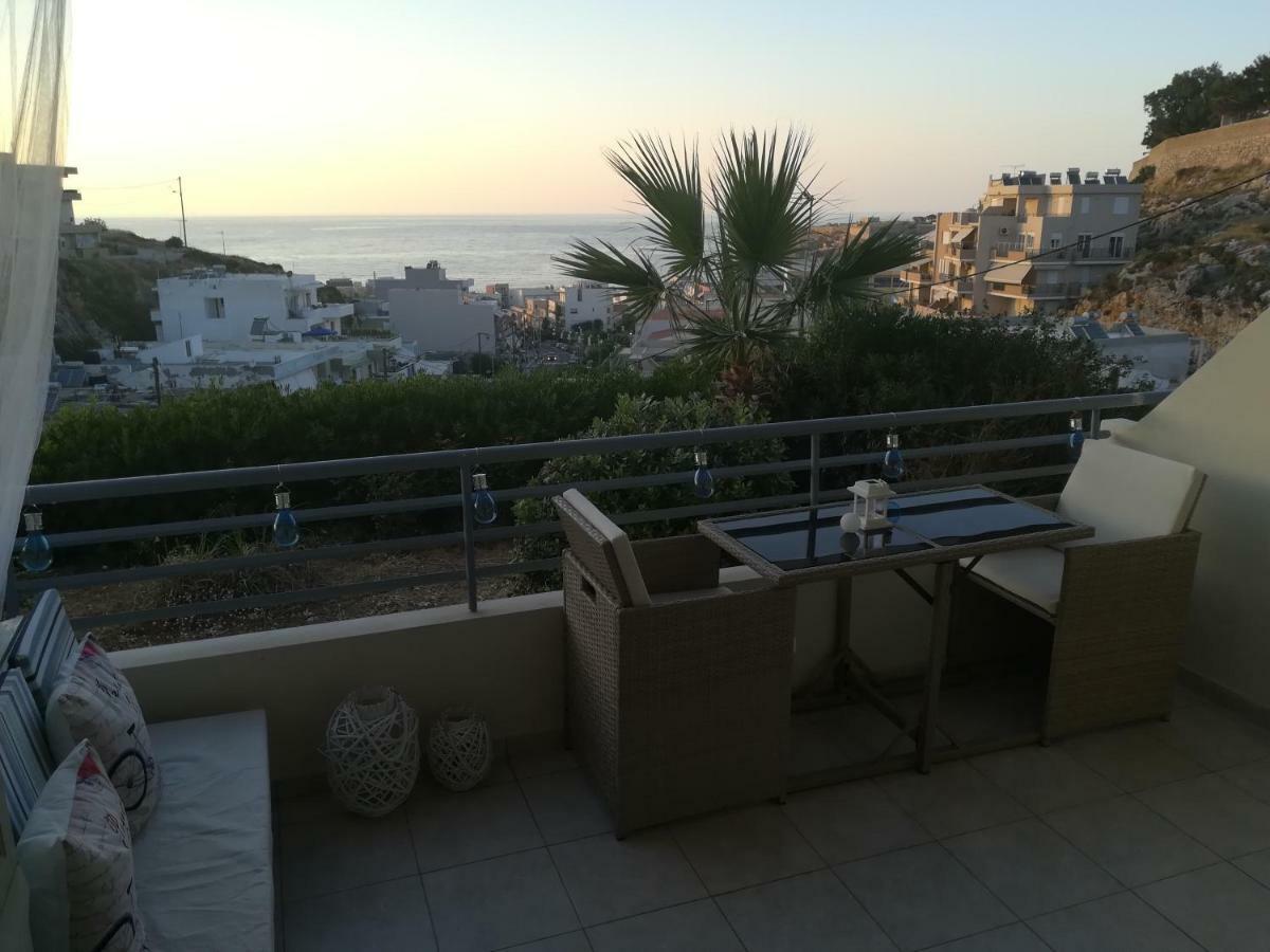 Sea View Cozy Studio Near Center Of Rethymno Town Luaran gambar